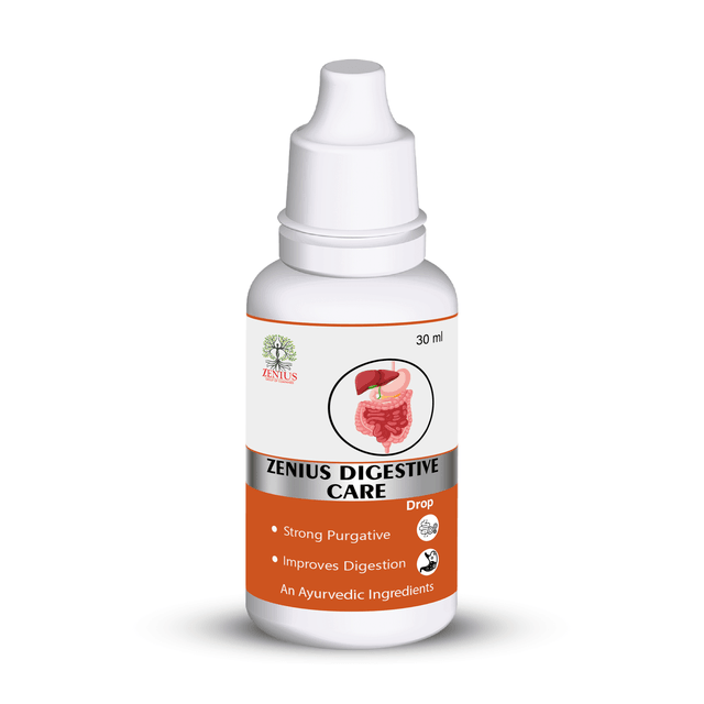 Zenius Digestive Care Drops - Herbal Drops for Enhanced Digestion, Bloating Relief, and Gut Health - 30ml Drops