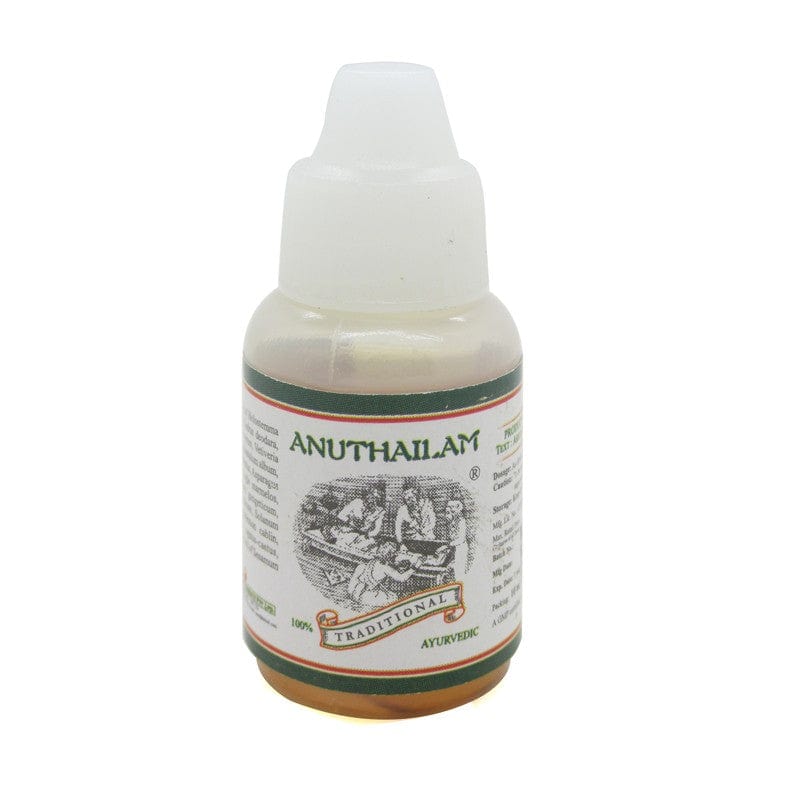 Kairali Ayurveda Group Kairali Anu Thailam - Ayurvedic Nasya Oil for Sinusitis, Migraine & Nervous Disorders (10 ML)