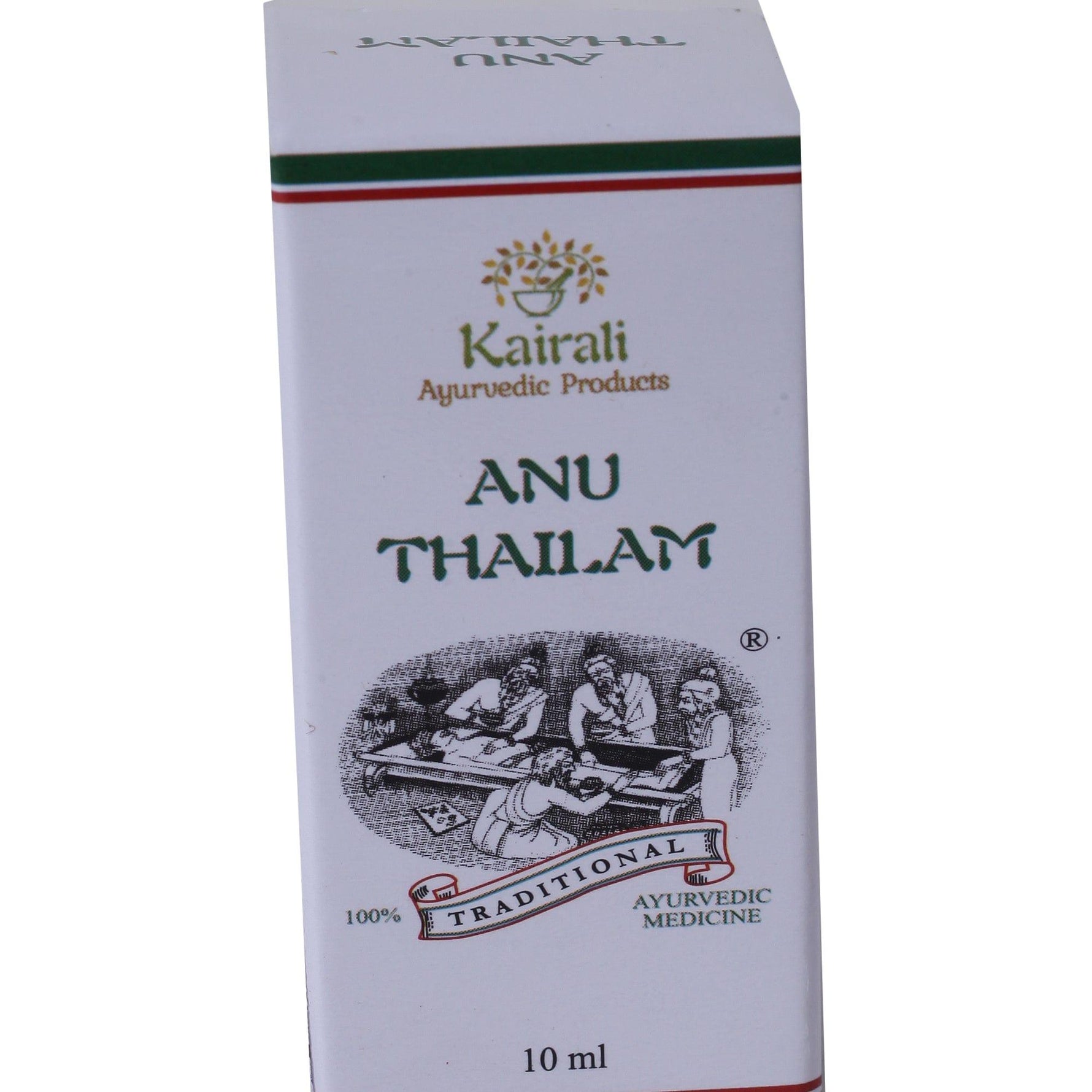Kairali Ayurveda Group Kairali Anu Thailam - Ayurvedic Nasya Oil for Sinusitis, Migraine & Nervous Disorders (10 ML)
