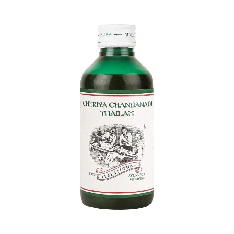 Kairali Ayurveda Group Kairali Cheriya Chanadanadi Thailam - Ayurvedic Oil for Balancing the Body Heat, Burning Sensation & Sunstroke (200 ml)