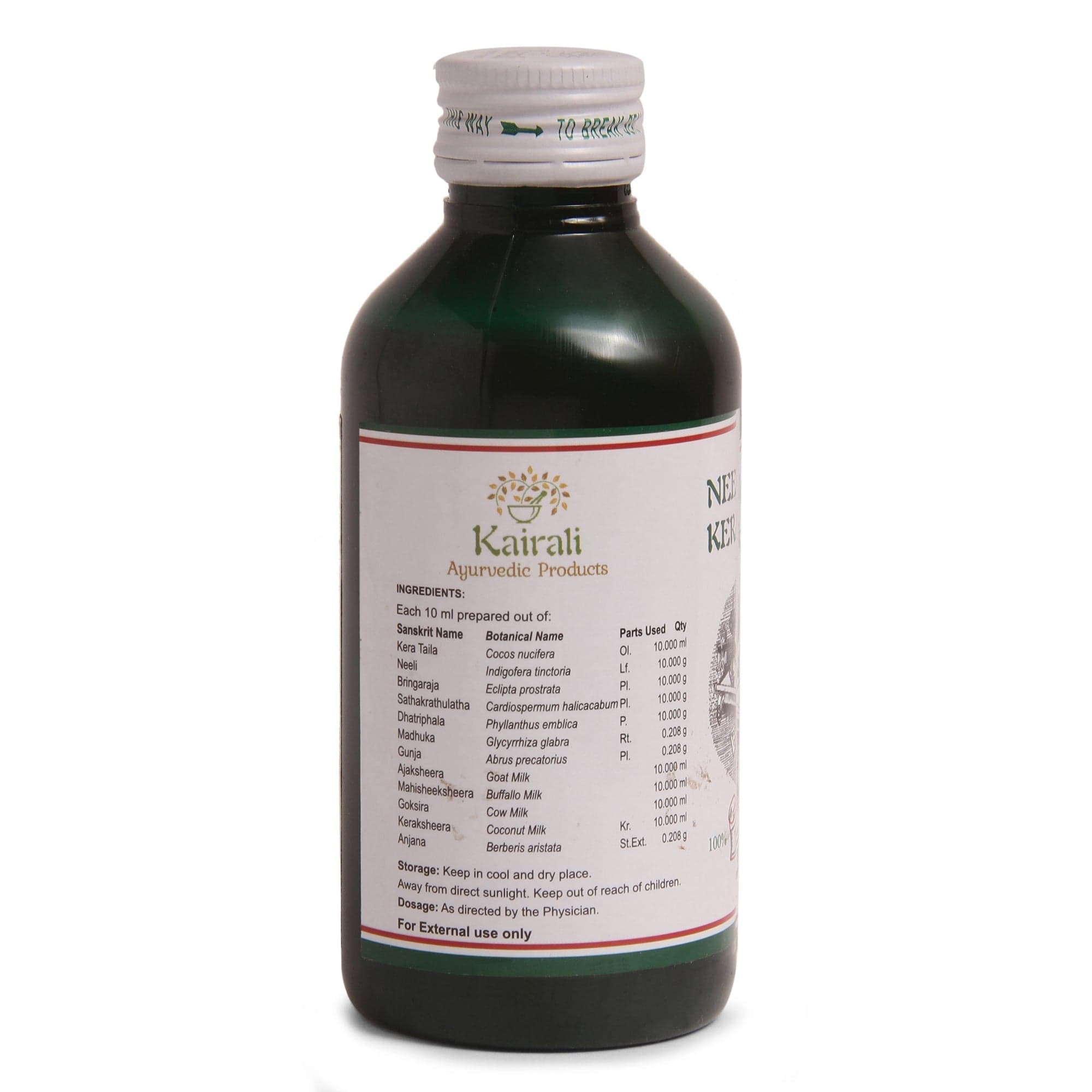 Kairali Ayurveda Group Kairali Neelibringadi Kera Thailam - Best Ayurvedic Oil for Hair Growth, Hair Fall & Dandruff (200 ml)