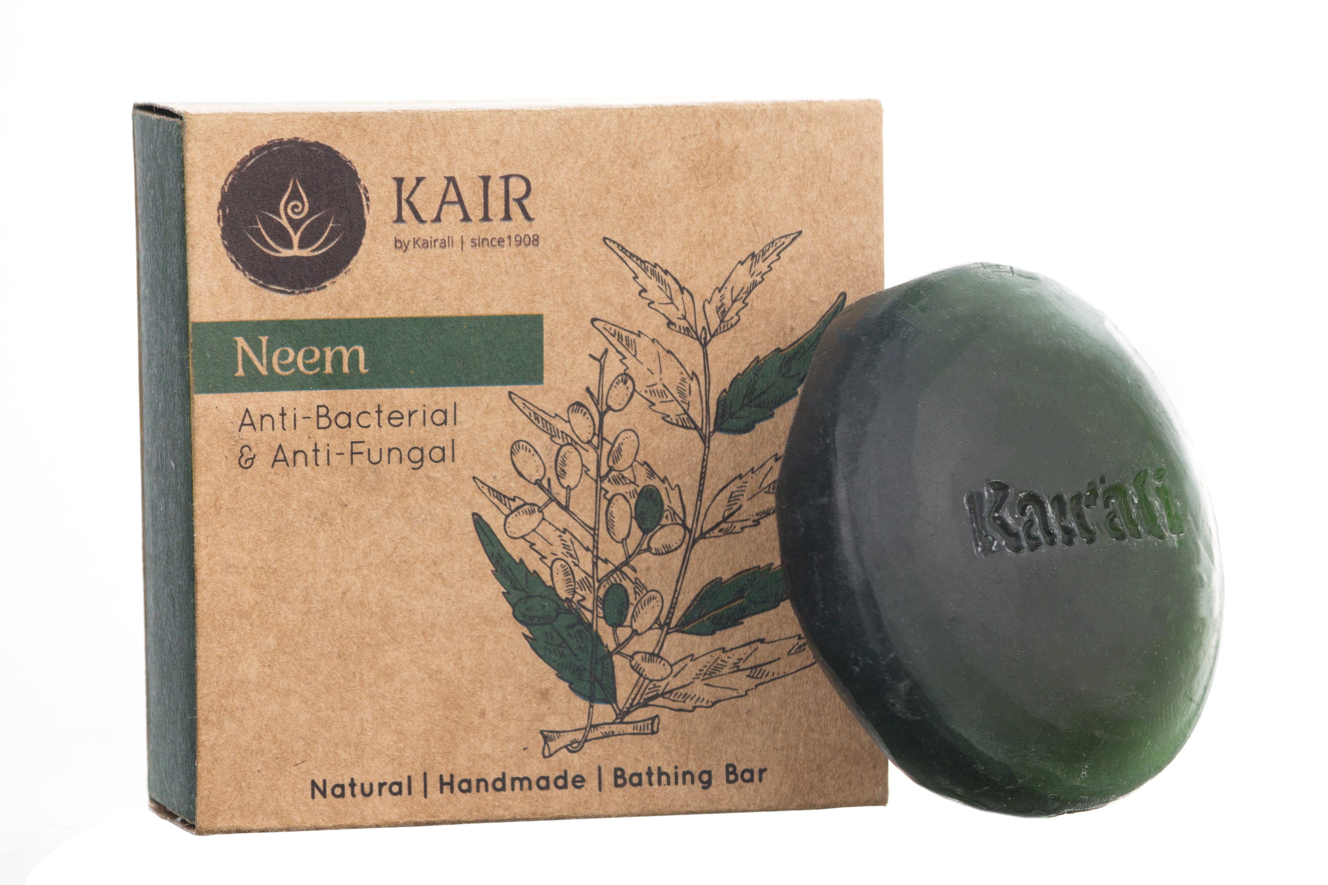 Kairali Ayurveda Group Kairali Neem Soap - Herbal Antibacterial and Antifungal Soap for Skin Problems (100 grams)