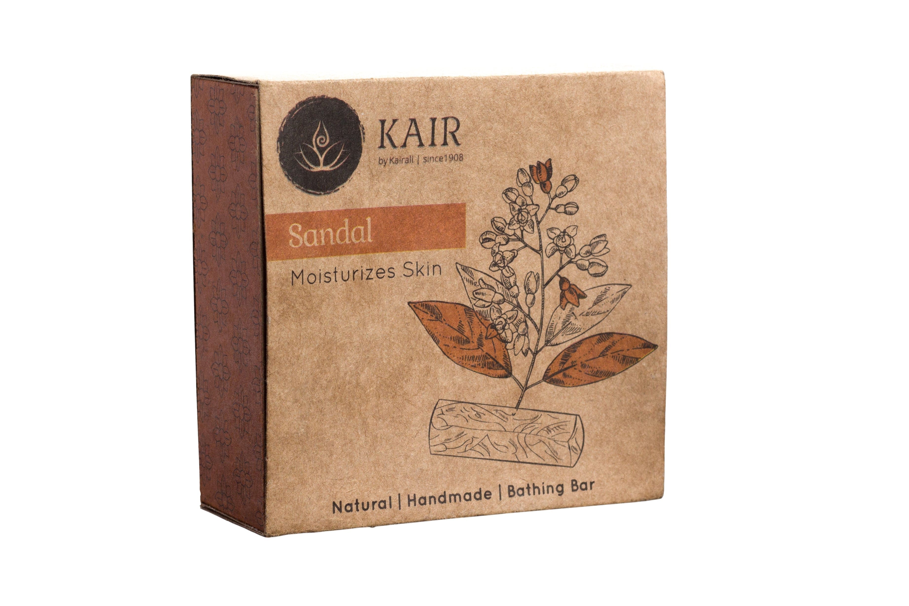 Kairali Ayurveda Group Kairali Sandal Soap - Handmade Herbal Soap for Skin Moisturizing (100 grams)