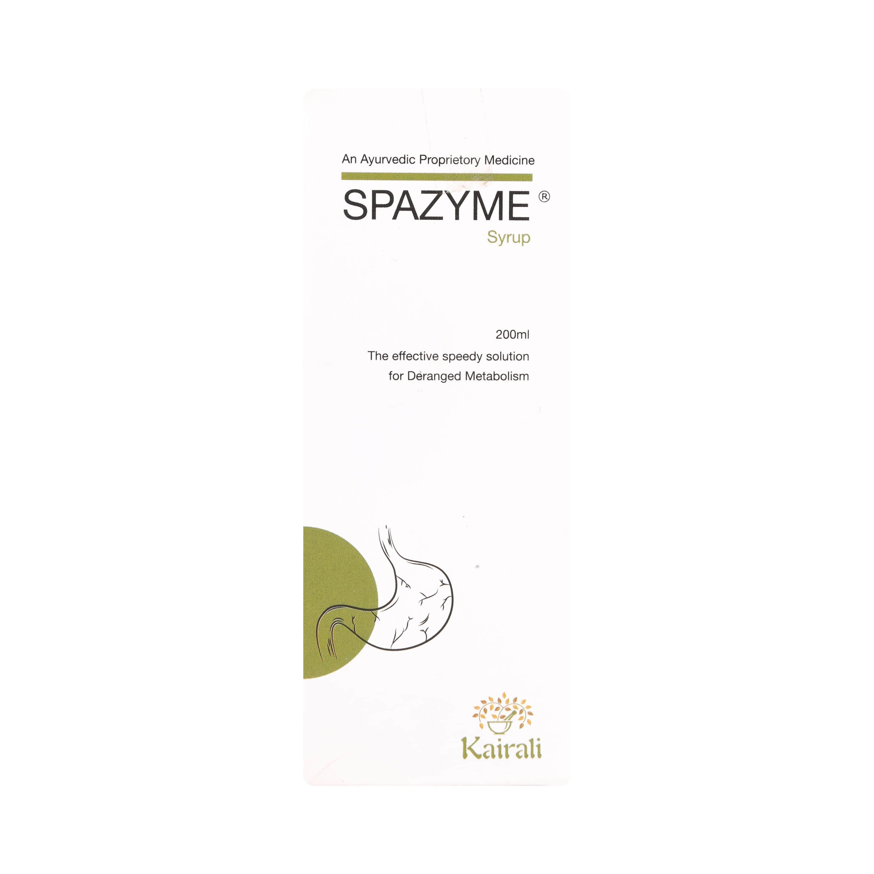 Kairali Ayurveda Group Kairali Spazyme Syrup - Ayurvedic Gastric & Antacid Syrup (Digestive Syrup) (200 ml)