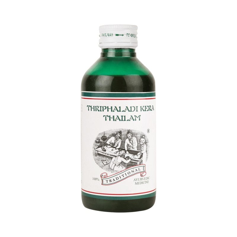 Kairali Ayurveda Group Kairali Thriphaladi Kera Thailam - Ayurvedic Oil for Headache, Hair Fall & Grey Hair (Head Massage Oil) (200 ml)