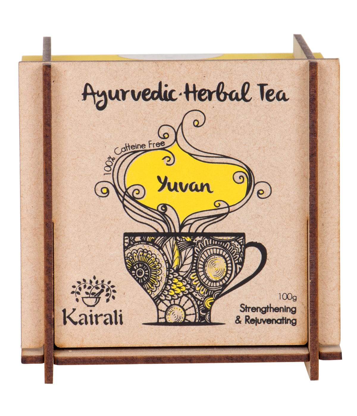 Kairali Ayurveda Group Kairali Yuvan - Herbal Infusion Tea for Destress & Revitalize the Body (100 grams)