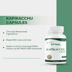 Dr. Satnam’s Arogyam Ayurveda Kapikachhu Capsules (500mg, 60 Capsules) | Pure Mucuna Pruriens Extract for Male Reproductive Vitality, Nerve Health & Dopamine Support