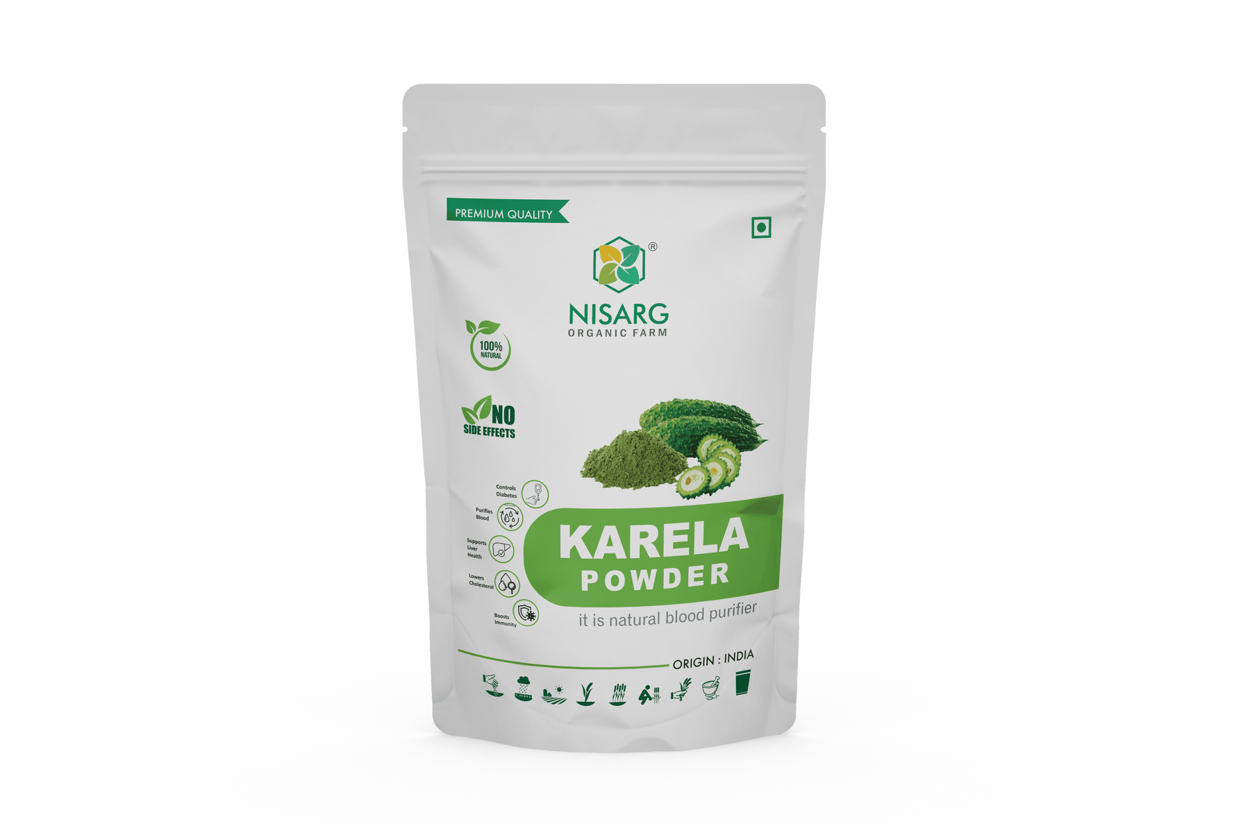 Nisarg Organic Farm Bitter Gourd (Karela) Powder