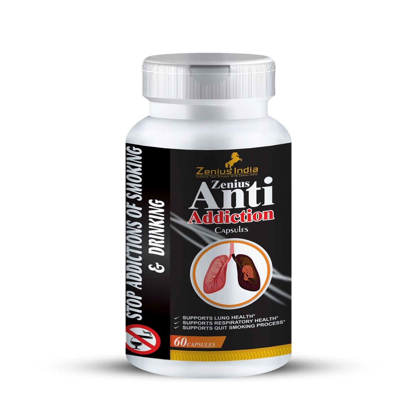Zenius Anti Addiction Capsule for Nasha Mukti/Alcohol de Addiction (60 Capsules)