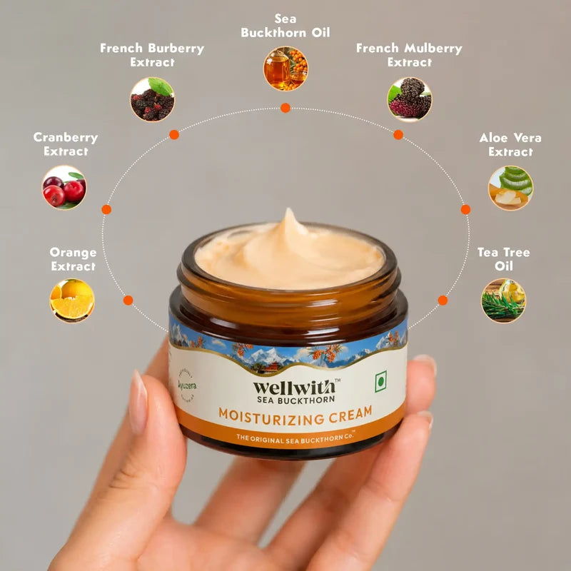 WellWith Sea Buckthorn Moisturizing Cream (50g)