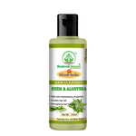 Bhudevam Naturals Khadi Neem & Aloe Vera Shampoo – Reduces Hair Fall & Adds Shine- 210ML