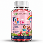 Pure Nutrition Kids' Eye Care+ Gummies 30 Gummies with Vitamin A, Lutein, Zeaxanthin and Bilberry for eye health support