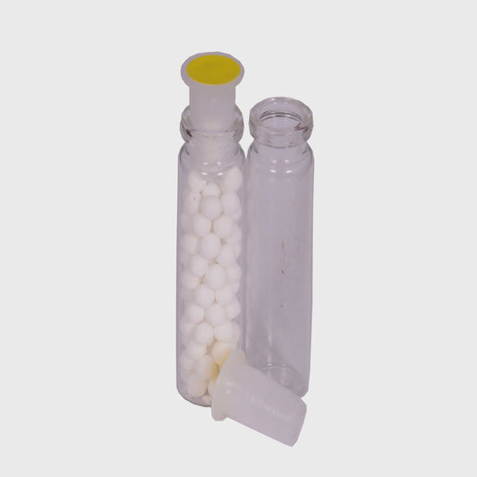 1 Dram Clear Glass Bottle with Cork - 144 Pcs In Box