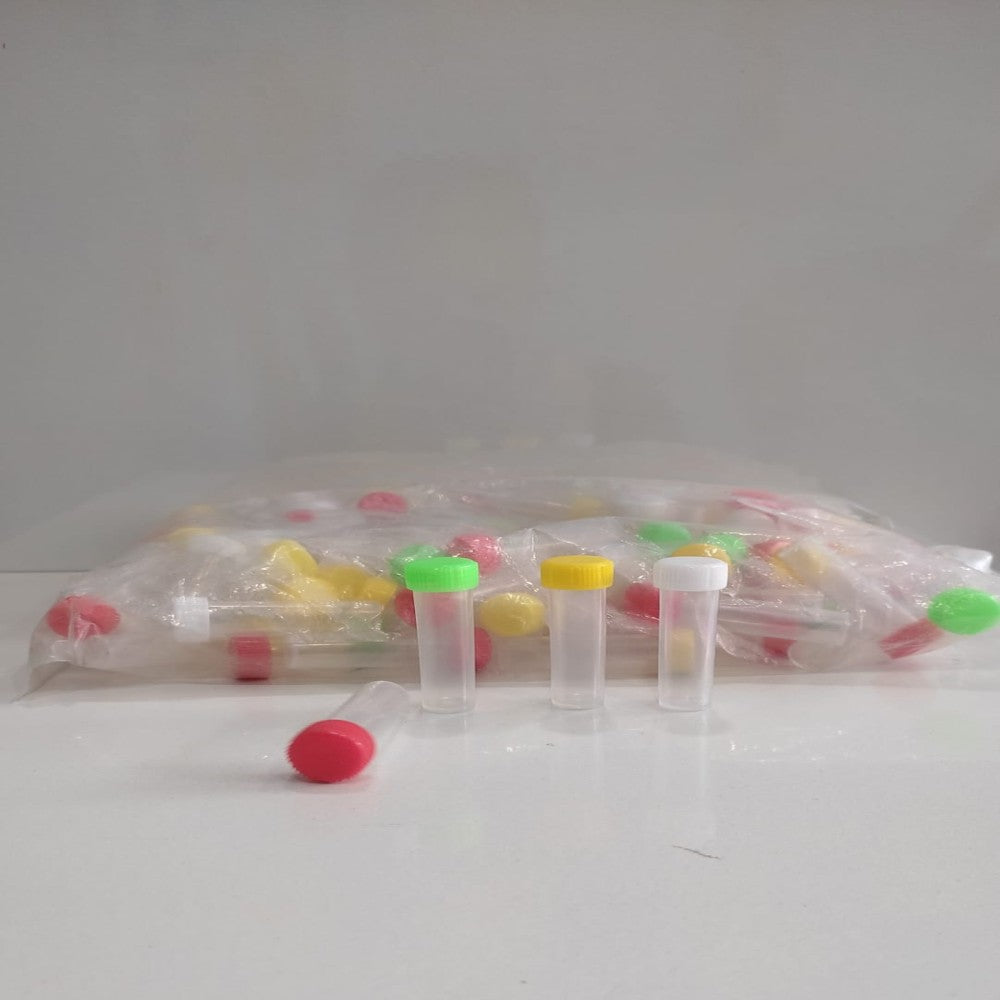 1 dram crystal transparent plastic bottle pack of 100 pc