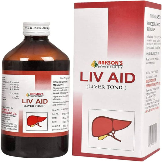 bakson's liv aid liver tonic 450 ml