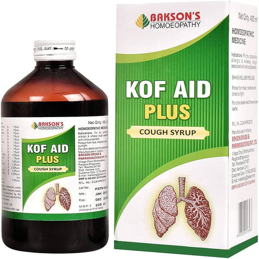 bakson's kof aid plus cough syrup 450 ml