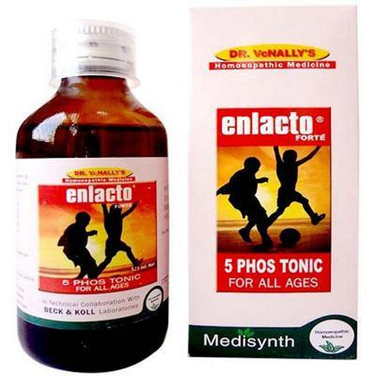 Medisynth Enlacto Syrup (120ml) Tonic for Calcium Deficiency, Regulate Hemoglobin and Boost Brain Fu