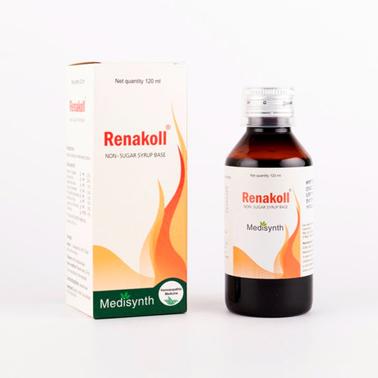 Medisynth Renakoll Syrup (120ml) For Urinary Complaints, Urinary Track Infection, Renal Colic and Ca