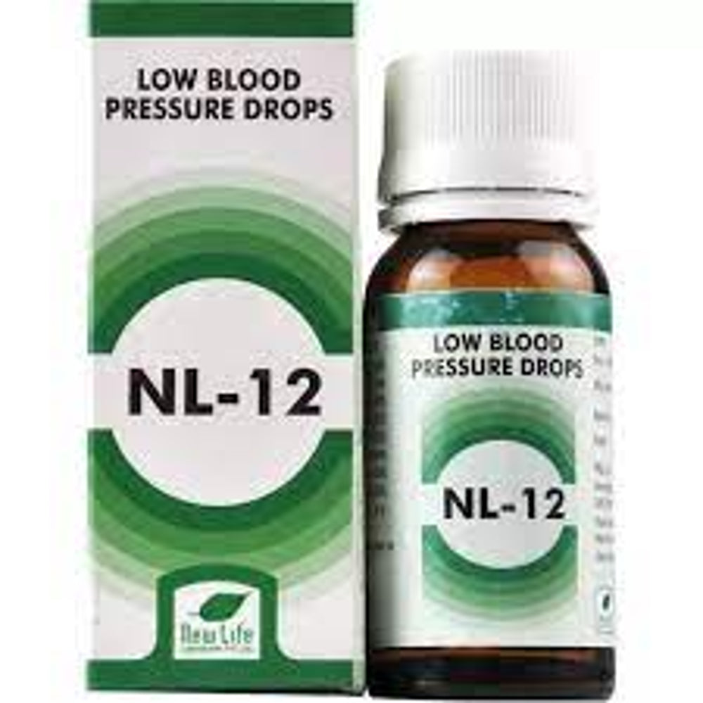 New Life NL 12 (Low Blood Pressure Drops) (30ml) Regulates Lowered Blood pressure, Weakness, Suffoca