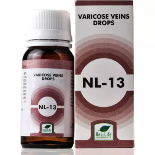 New Life NL 13 (Varicose Veins Drops) (30ml) Inflammation, Swelling, Heaviness and Pain of Veins in