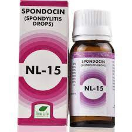 New Life NL 15 (Spondylitis Drops) (30ml) Relieves Pain & Stiffness of Neck, Shoulder pain, Vertigo,
