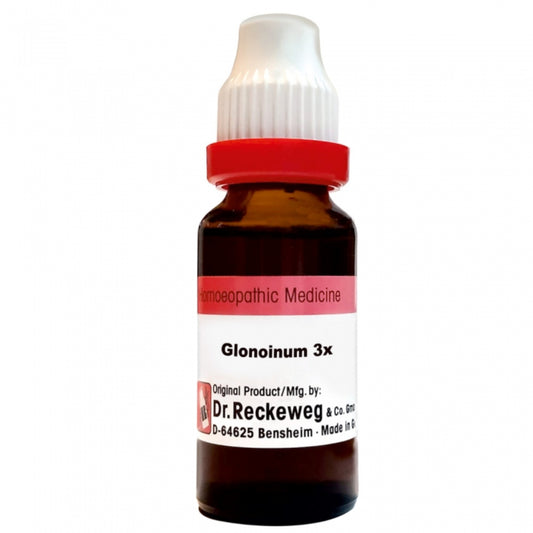 Dr Reckeweg Glonoinum 3X (20ml) For Sun Headache, convulsions, albuminous urine, convulsions, weakne
