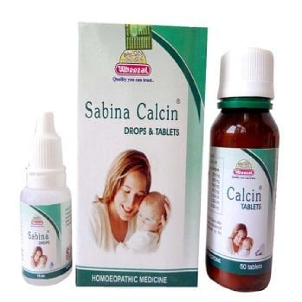 wheezal sabina calcin (drops 15 ml + tablets 50 gm)