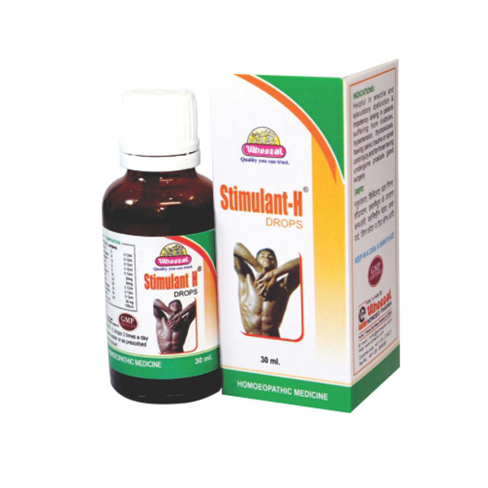 wheezal stimulant-h drop 30ml help in Male Vitality, Erectile Dysfunction, Early Ejaculation.