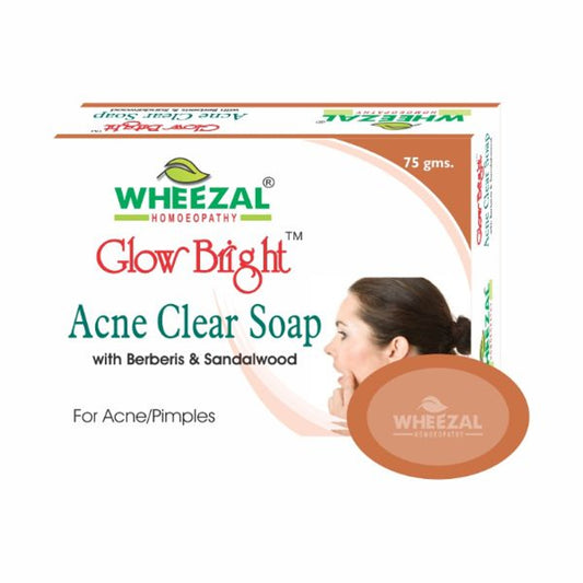 Wheezal Glow Bright Acne Clear Soap - 75gm