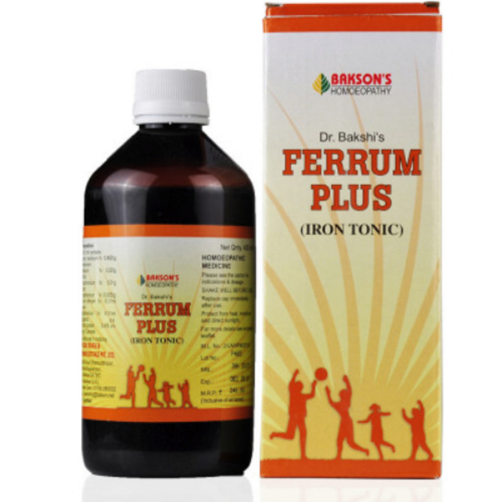bakson's ferrum plus iron tonic 450 ml