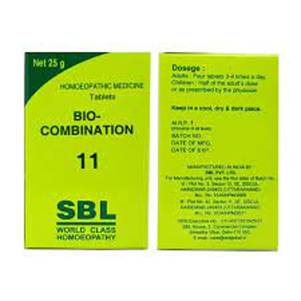 SBL Bio Combination 11 (25g) Lowers the High Body temperature, Cold, Chills with Body Pains