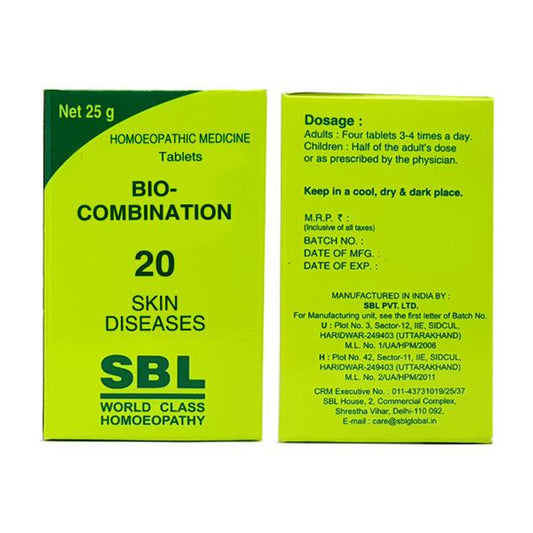 SBL Bio Combination 20 (25g) Regain your confidence with our range of skin disease solutions