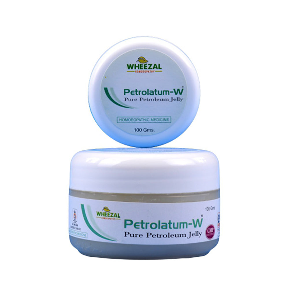wheezal petrolatum-w petrolatum-w homeopathic skin care jelly with antibacterial neem 50gm