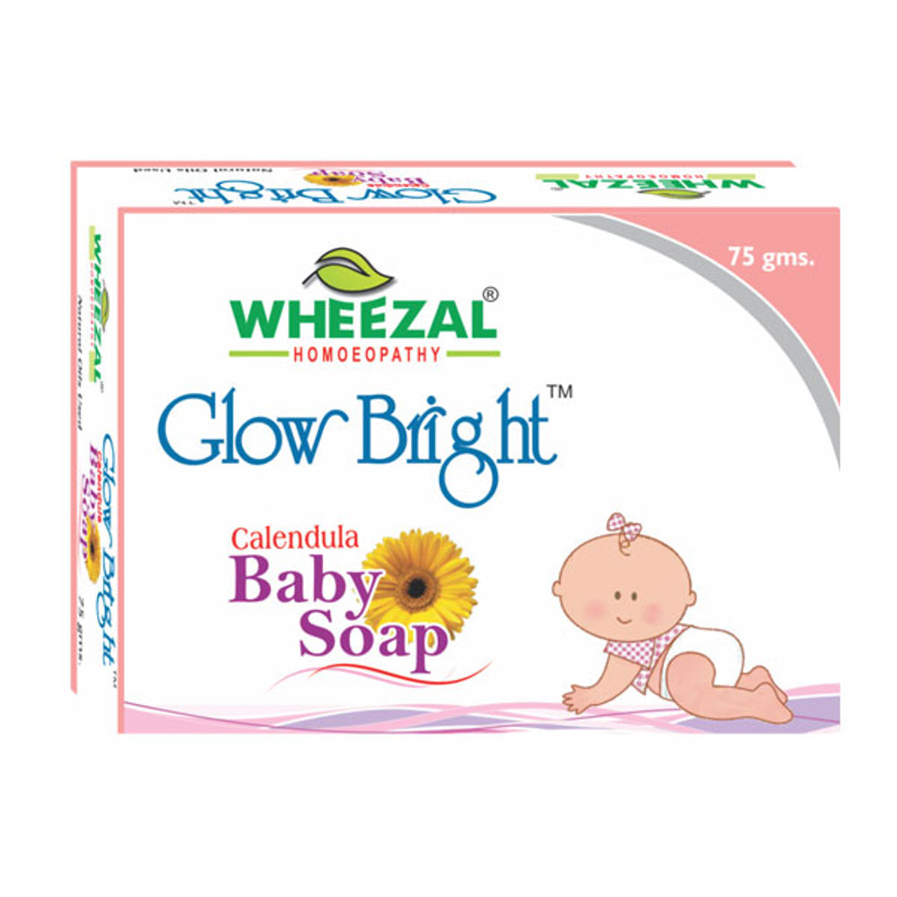 Wheezal Glow Bright Calendula Baby Soap Mild & Sulphate Free - 75gm