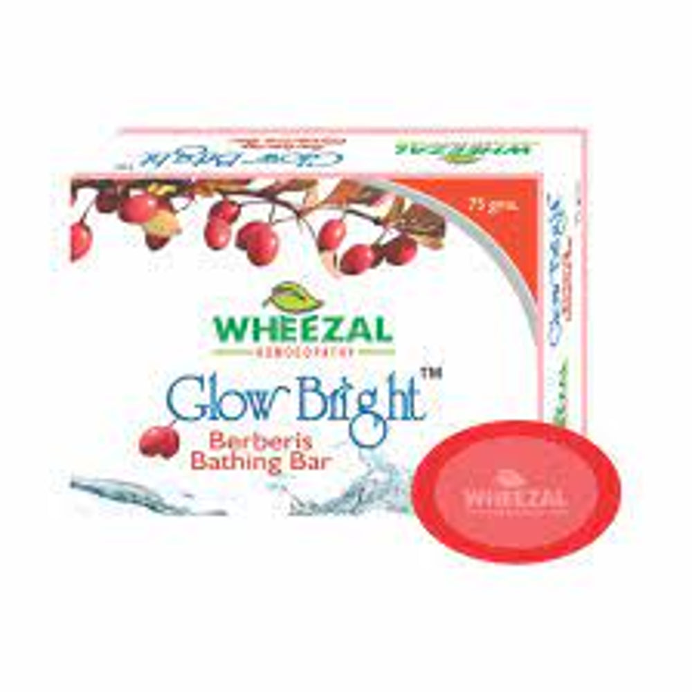Wheezal Glow Bright Berberis bathing Bar - 75 gm