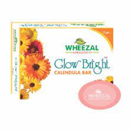 Wheezal Glow Bright Calendula With Berberis Glycerine Bar - 75gm
