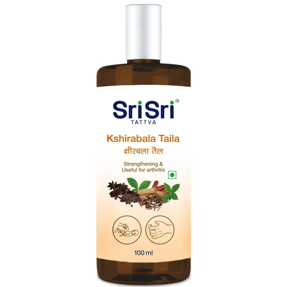 Sri Sri Tattva Kshirabala Taila - Strengthening & Useful for arthritis, 100 ml