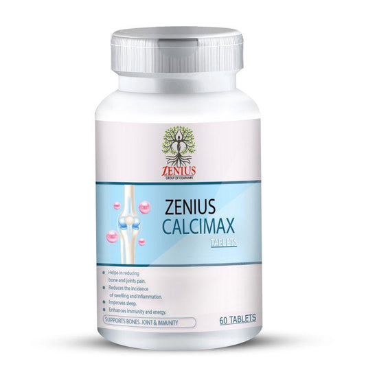 Zenius Calcimax Tablet - Calcium Tablets for Bone Health Improvement - 60 Tablets