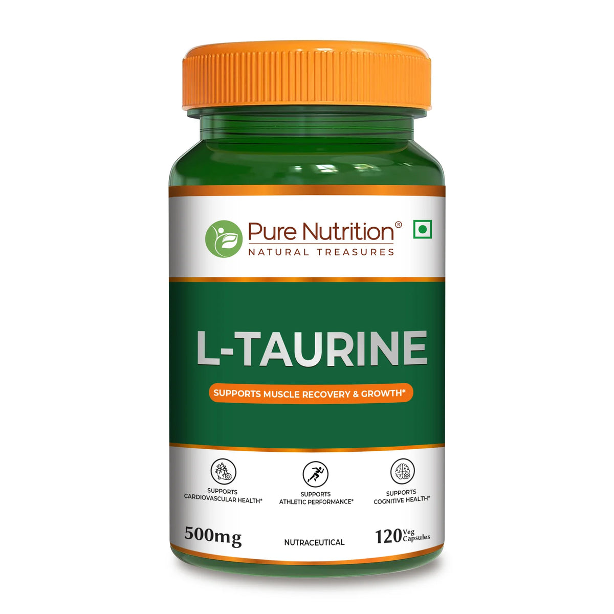 L-Taurine 500mg Veg Capsules Hydration, Muscle Support & Energy