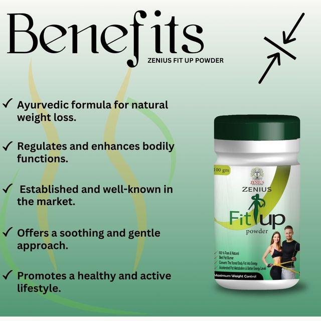 Zenius Fit Up Powder - weight loss Supplements and Tablets for Weight Loss and Management - 100g Powder