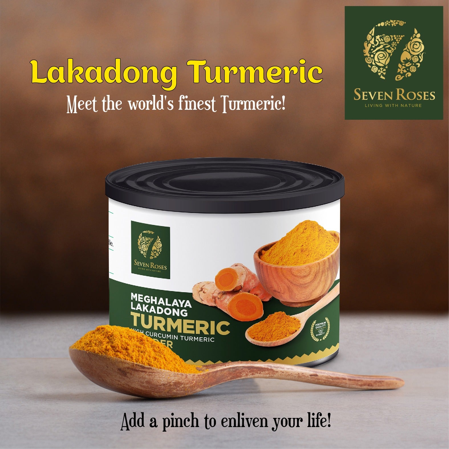 Kerala Naturals High Curcumin Meghalaya Lakadong Turmeric Powder -150 gm -Premium Quality