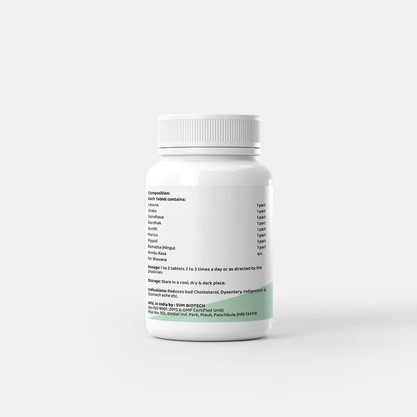 Dr. Satnam’s Arogyam Ayurveda Lashunadi Vati (A.S.S, 30 Tablets) | Classical Formulated Ayurvedic Remedy for Indigestion, Gas, Abdominal Cramps & Digestive Health