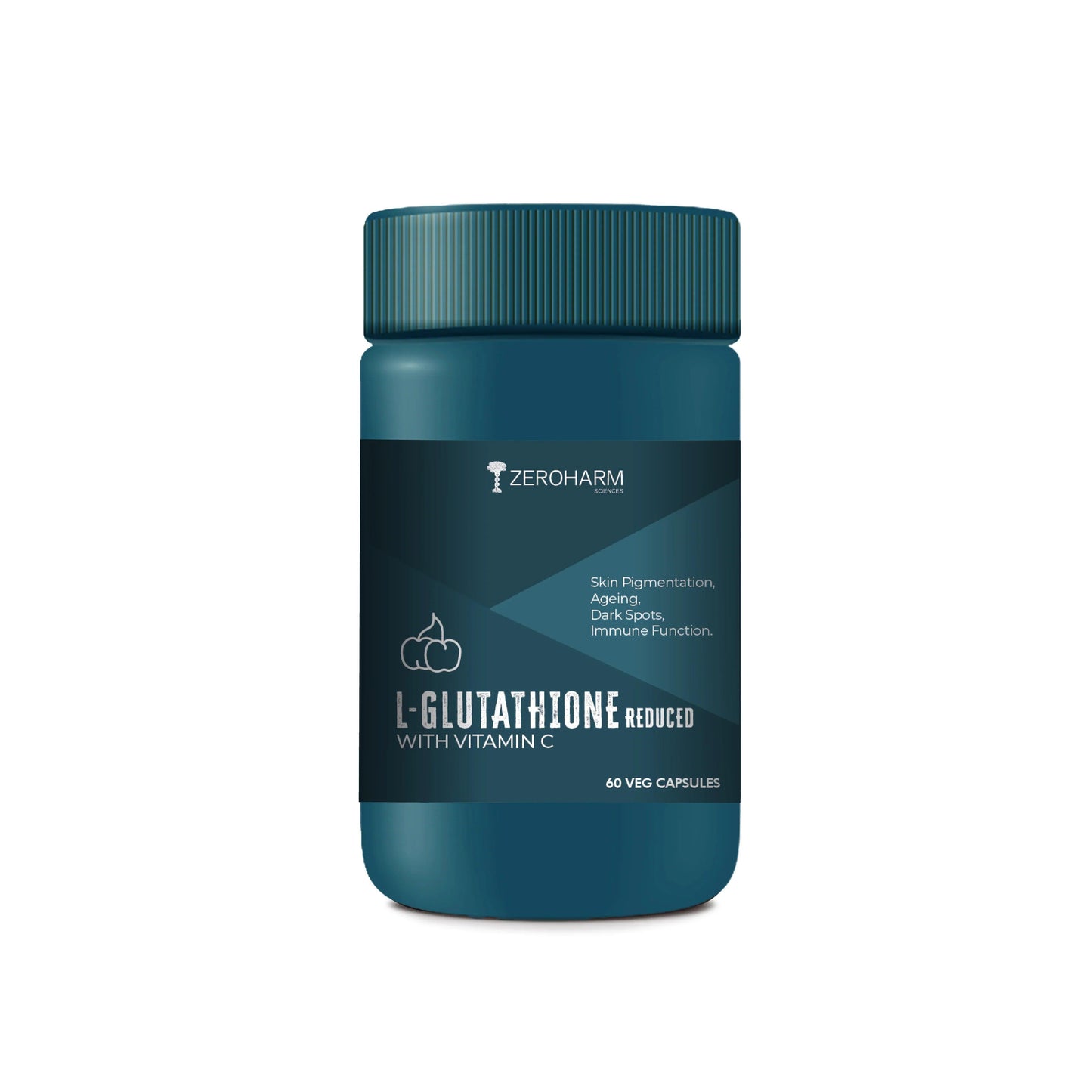 Zeroharm L Glutathione Reduced With Vitamin C Capsules - 60 Capsules
