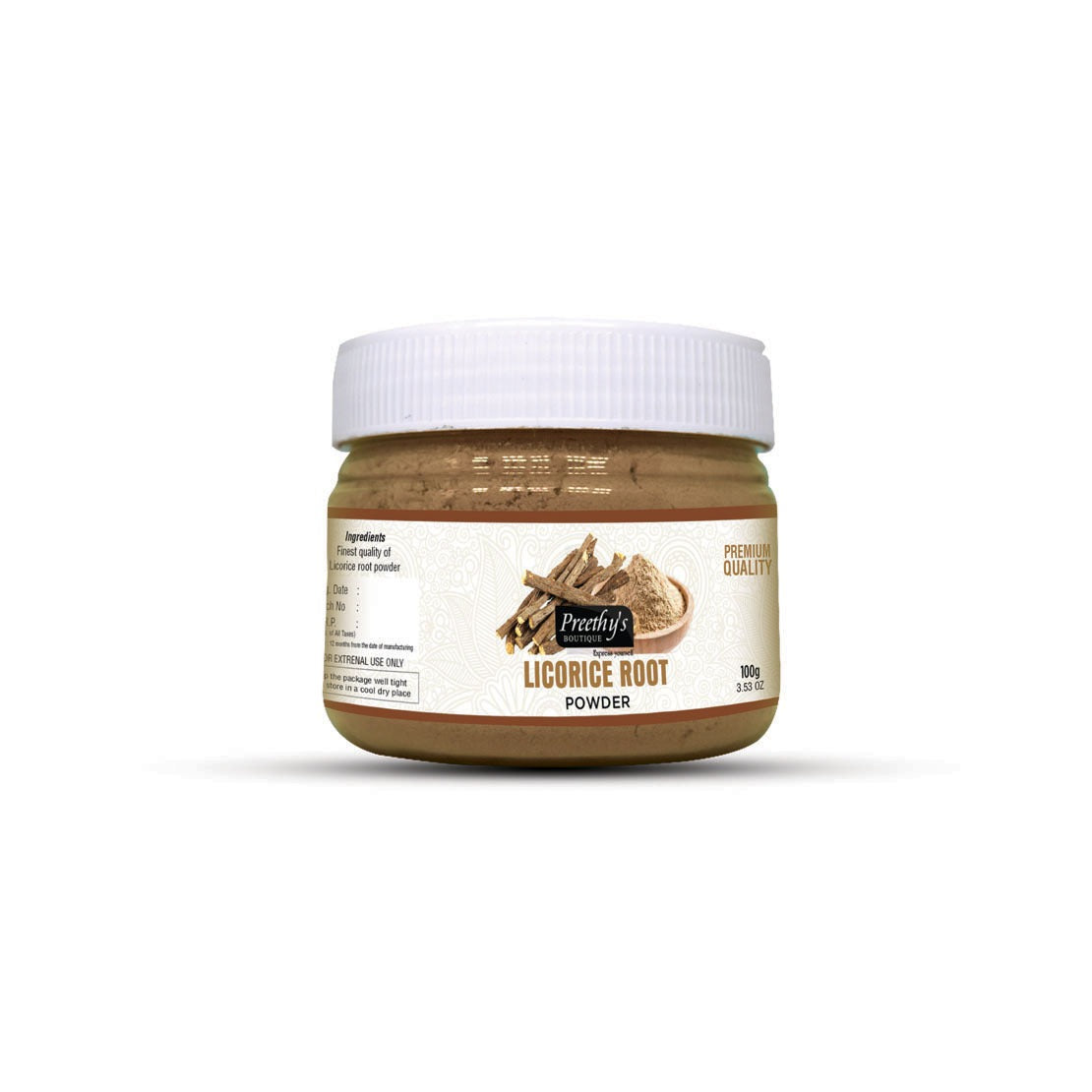 Preethy's Boutique Licorice Root Powder - 100gms