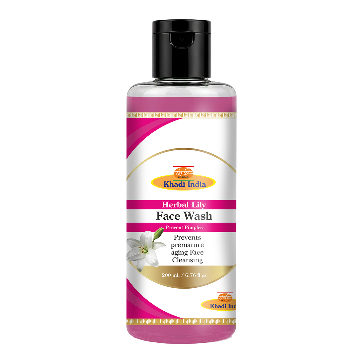 Khadi Care Herbal Lily Face Wash for Soft & Hydrated Skin - 210ml