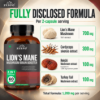 Zespo Lion's Mane Mushroom 1,200 mg – 60 Vegan Capsules