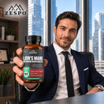 Zespo Lion's Mane 4-in-1 Mushroom Complex 1,200 mg | Lion's Mane, Cordyceps, Reishi & Turkey Tail | Focus, Memory & Energy Support | 60 Vegan Capsules