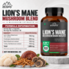 Zespo Lion's Mane Mushroom 1,200 mg – 60 Vegan Capsules