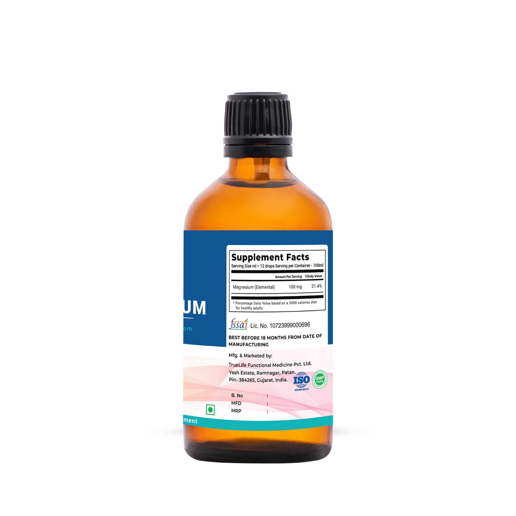 Vitaone Liquid Angstrom Magnesium (100ml) | Ultra-Nano Bioavailable Mineral for Cellular Absorption, Muscle Recovery & Calm