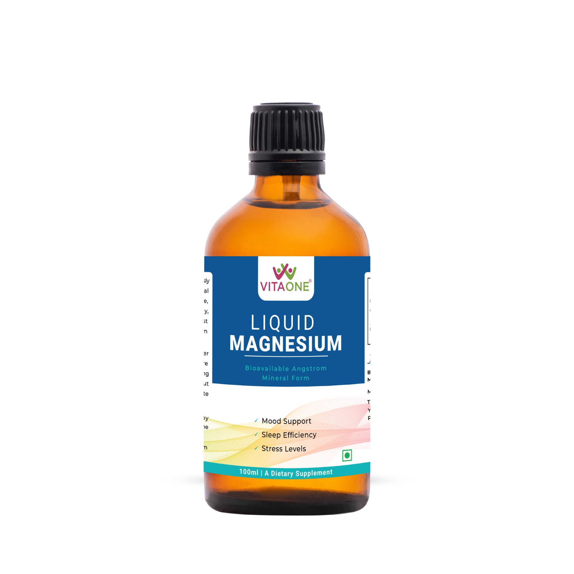 Vitaone Liquid Angstrom Magnesium (100ml) | Ultra-Nano Bioavailable Mineral for Cellular Absorption, Muscle Recovery & Calm
